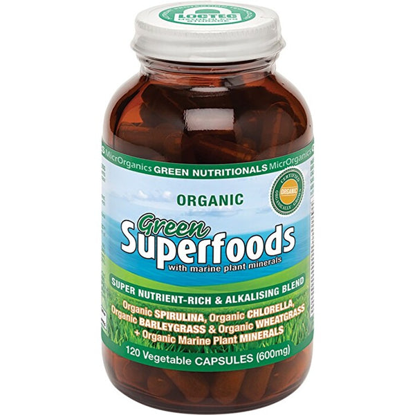 MicrOrganics Green Nutritionals Green Superfoods 600mg 120vc