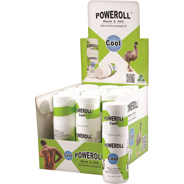 Glimlife PoweRoll Pain Relief Oil (Cool) Roll On 50ml x 12 Display