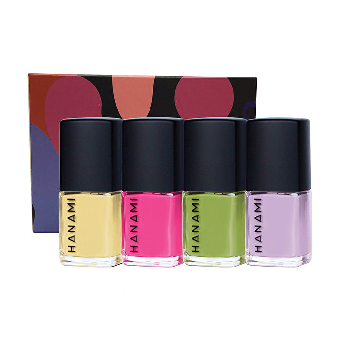 Hanami Nail Polish Collection Kokomo 9ml x 4 Pack (Avant Garden, Lorelai, Liability & Forsythia)