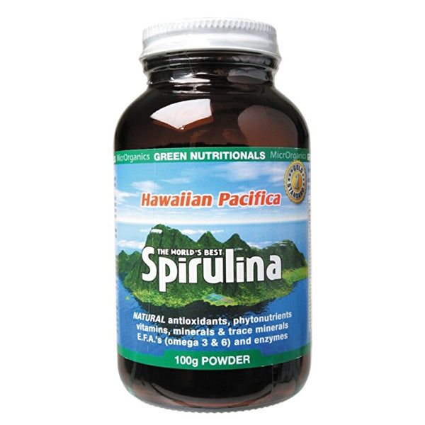 MicrOrganics Green Nutritionals Hawaiian Pacifica Spirulina Powder 100g