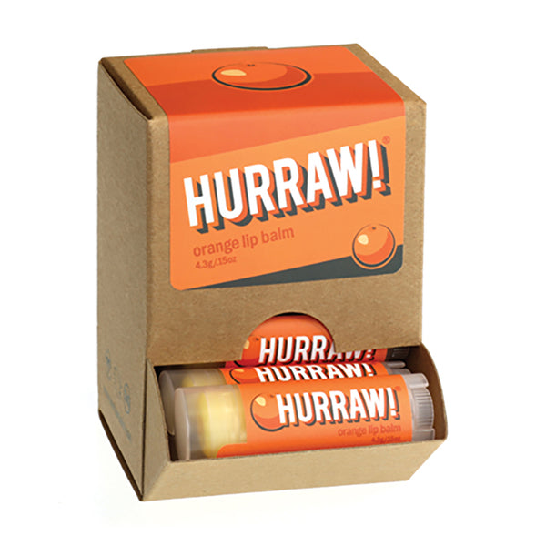 Hurraw! Lip Balm Orange 4.3g x 24 Display