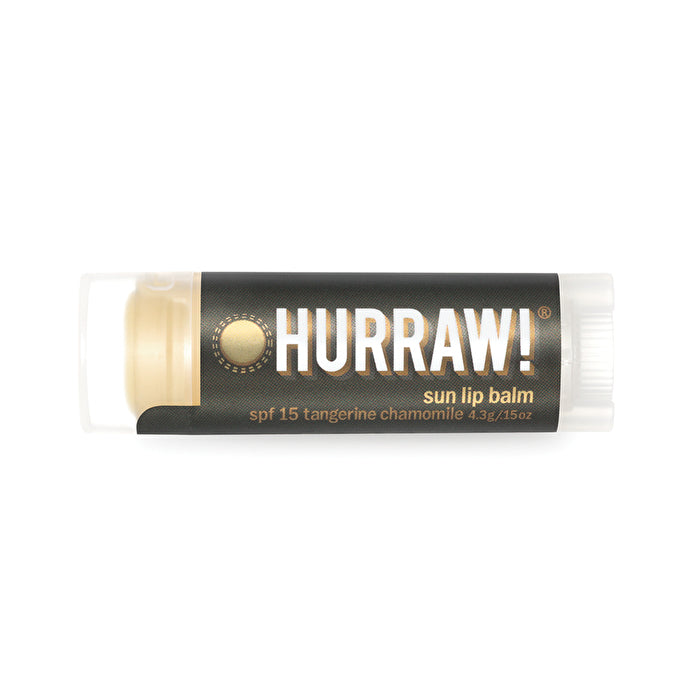 Hurraw! Lip Balm Sun (SPF15 Tangerine Chamomile) 4.3g