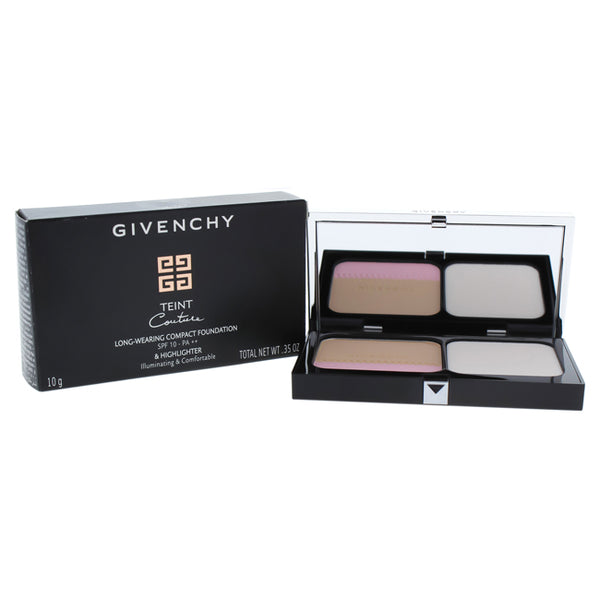 Givenchy Teint Couture Long-Wearing Compact Foundation and Highlighter SPF10 - 03 Elegant San by Givenchy for Women - 0.35 oz Foundation