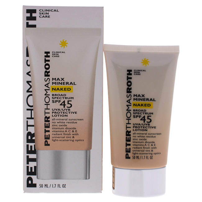 Peter Thomas Roth Max Mineral Naked SPF 45 by Peter Thomas Roth for Unisex - 1.7 oz Sunscreen