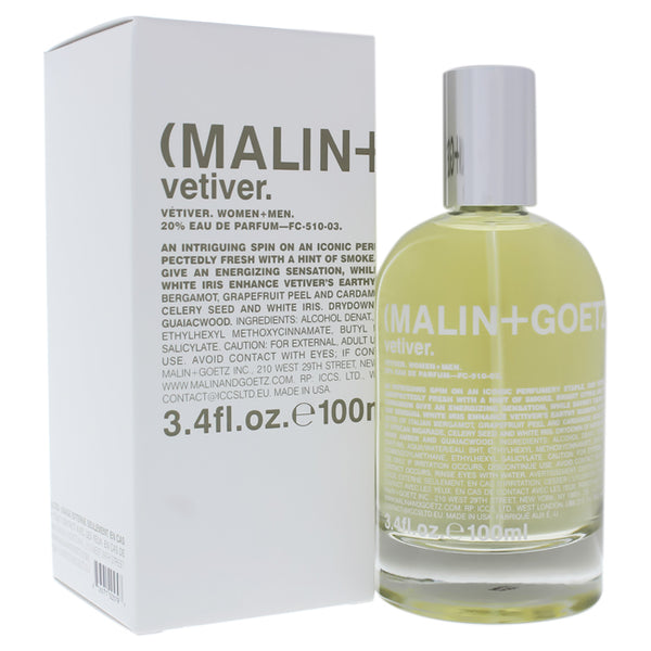 MALIN+GOETZ Vetiver by Malin + Goetz for Unisex - 3.4 oz EDP Spray