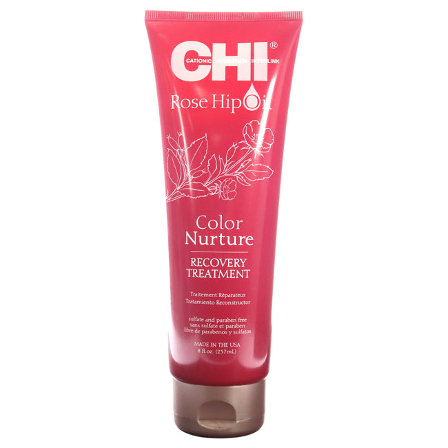 CHI Rose Hip Oil Color Nurture Recovery Treatment by CHI for Unisex - 8 oz Treatment