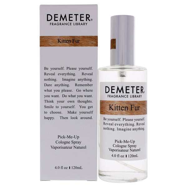 Demeter Kitten Fur by Demeter for Unisex - 4 oz Cologne Spray