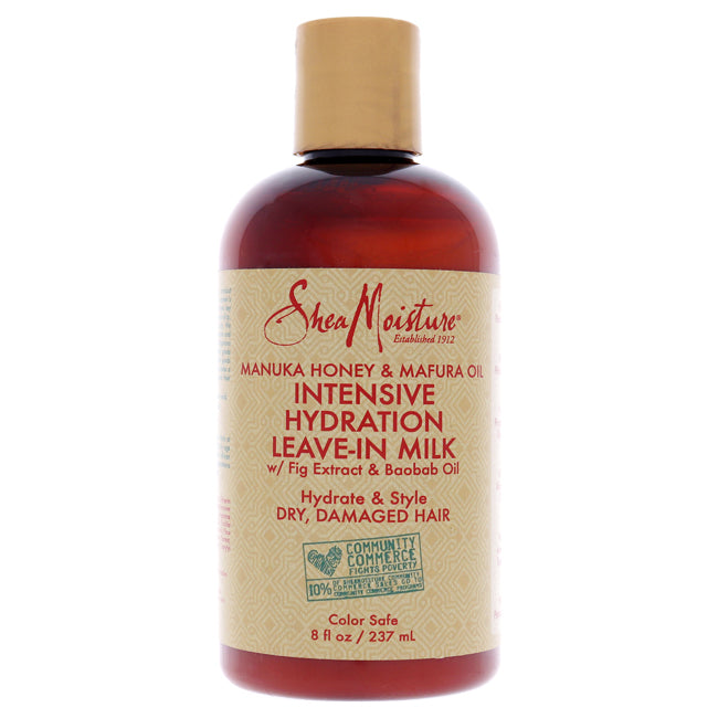 Shea Moisture Manuka Honey and Mafura Oil Intensive Hydration Leave-In Milk by Shea Moisture for Unisex - 8 oz Cream