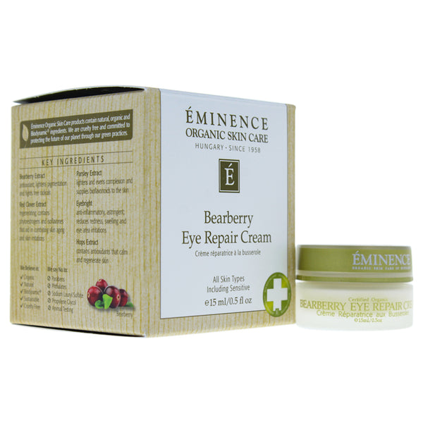 Eminence Bearberry Eye Repair Cream by Eminence for Unisex - 0.5 oz Cream