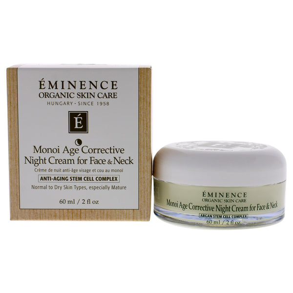 Eminence Monoi Age Corrective Night Cream for Face and Neck by Eminence for Unisex - 2 oz Cream