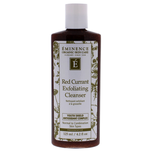 Eminence Red Currant Exfoliating Cleanser by Eminence for Unisex - 4.2 oz Cleanser