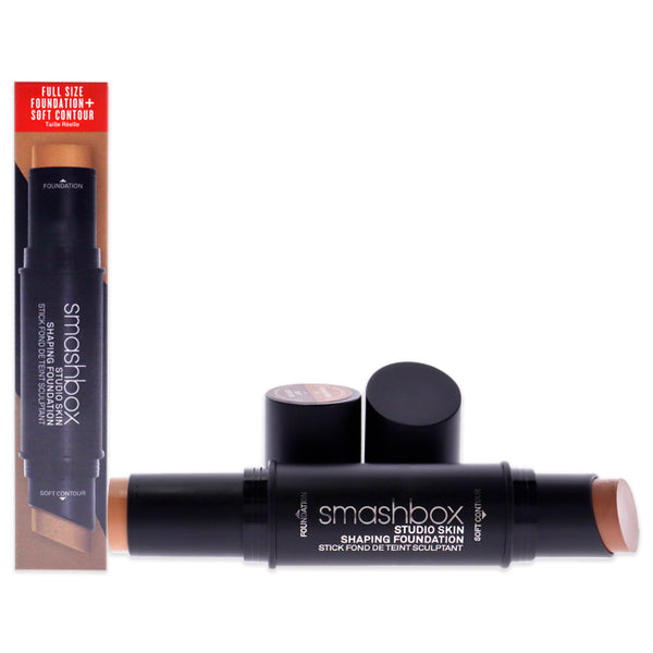 SmashBox Studio Skin Shaping Foundation Stick - 2-4 Cool Beige Plus Soft Contour by SmashBox for Women - 2 Pc 0.26oz Foundation, 0.14oz Soft Contour