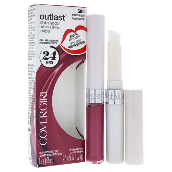 Covergirl Outlast All Day Lipcolor - 585 Mauve Muse by CoverGirl for Women - 0.13 oz Lip Color