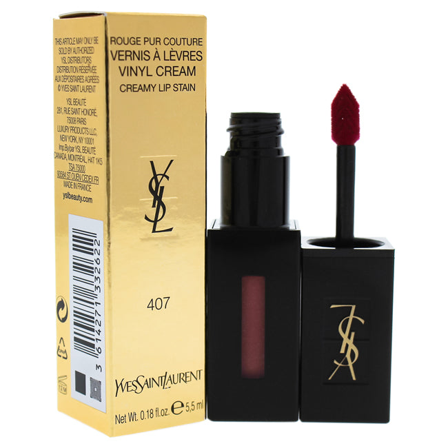 Yves Saint Laurent Vinyl Cream Lip Stain - 407 Carmin Session by Yves ...