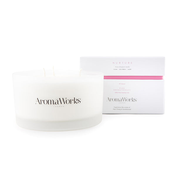 Aromaworks Nurture Candle 3 Wick Large by Aromaworks for Unisex - 14.1 oz Candle