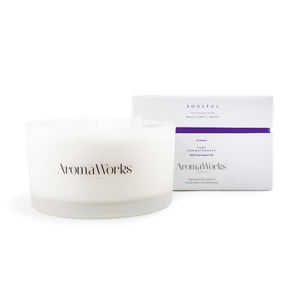 Aromaworks Soulful Candle 3 Wick Large by Aromaworks for Unisex - 14.1 oz Candle