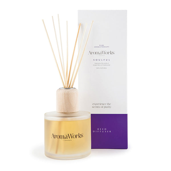 Aromaworks Soulful Reed Diffuser by Aromaworks for Unisex - 6.76 oz Reed Diffusers