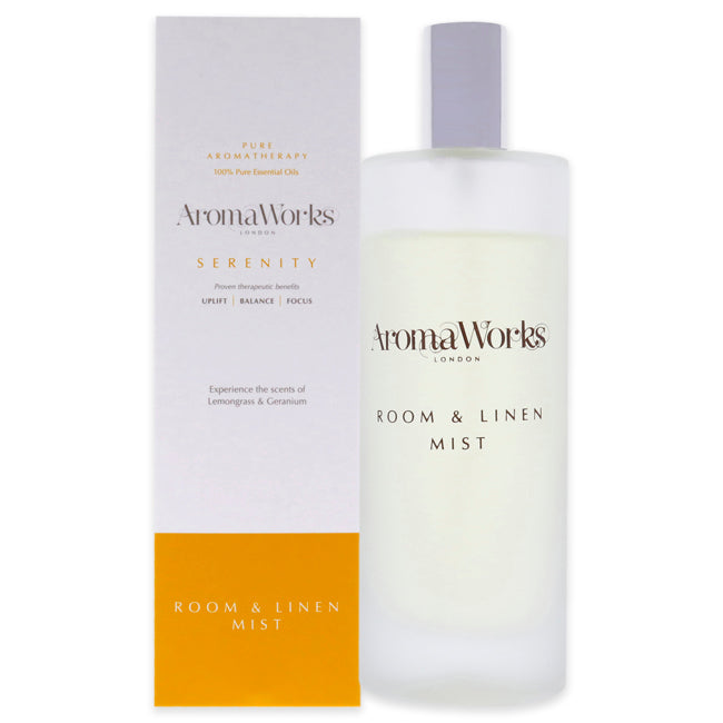 Aromaworks Serenity Room and Linen Mist by Aromaworks for Unisex - 3.4 oz Room Spray