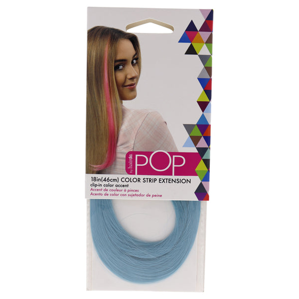 Hairdo Pop Color Strip Extension - Blue Frosting by Hairdo for Women - 18 Inch Hair Extension