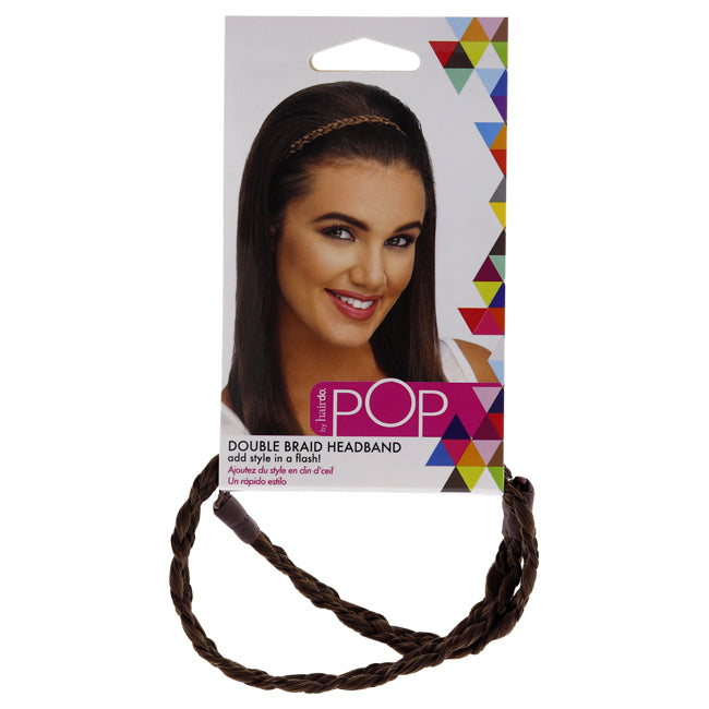 Hairdo Pop Double Braid Headband - R10 Chestnut by Hairdo for Women - 1 Pc Hair Band