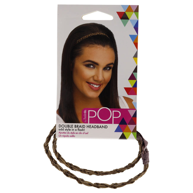 Hairdo Pop Double Braid Headband - R1416T Buttered Toast by Hairdo for Women - 1 Pc Hair Band