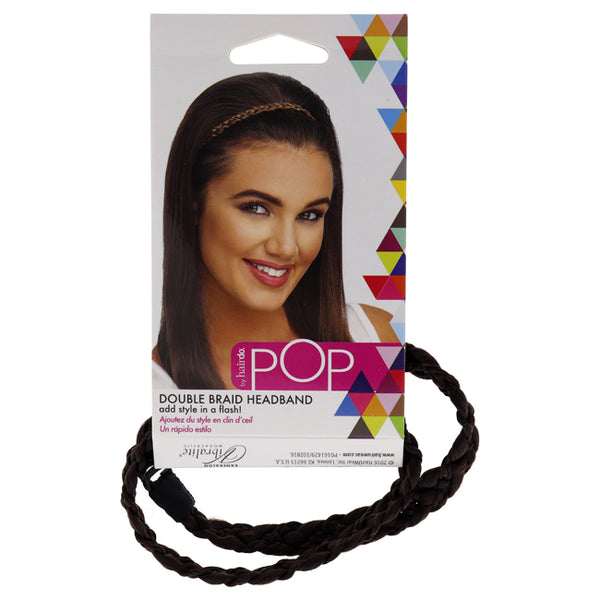 Hairdo Pop Double Braid Headband - R6 Dark Chocolate by Hairdo for Women - 1 Pc Hair Band