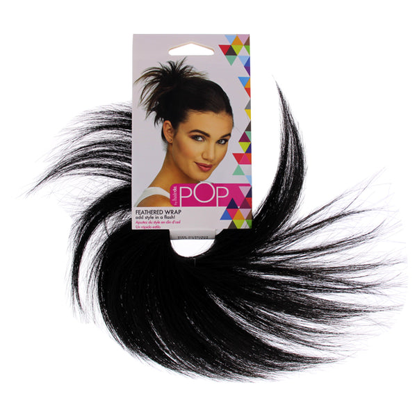 Hairdo Pop Feather Wrap - R2 Ebony by Hairdo for Women - 1 Pc Hair Wrap