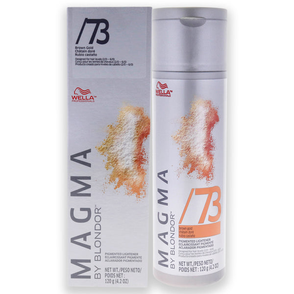 Wella Magma by Blondor Pigmented Lightener - 73 Brown Gold by Wella for Unisex - 4.2 oz Lightener