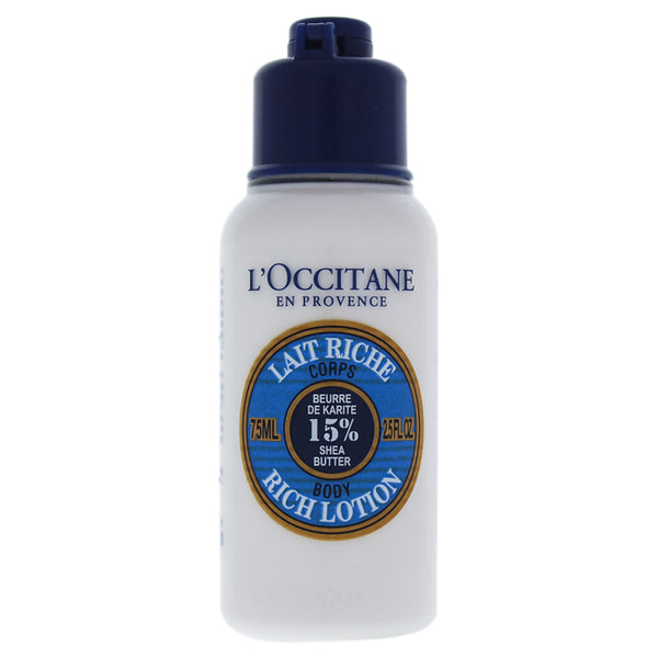 LOccitane Shea Butter Rich Body Lotion by LOccitane for Unisex - 2.5 oz Body Lotion