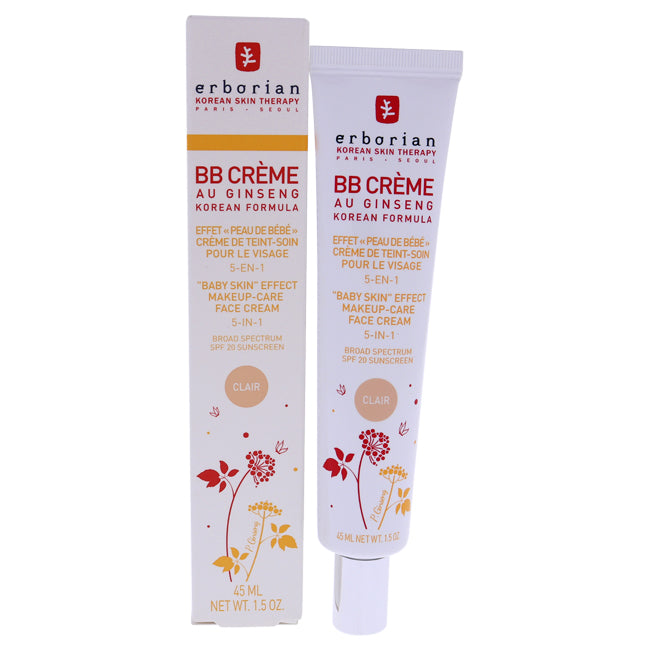 Erborian BB Cream au Ginseng SPF 20 - Clair by Erborian for Women - 1.5 oz Makeup