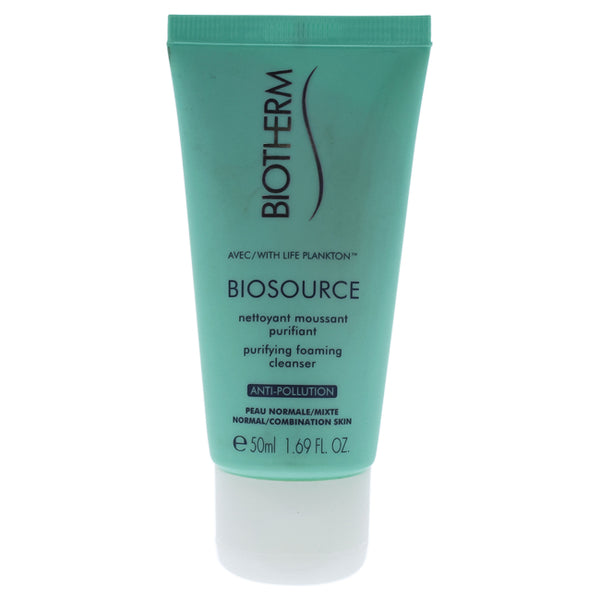Biotherm Biosource Purifying Foaming Cleancer by Biotherm for Unisex - 1.69 oz Cleanser