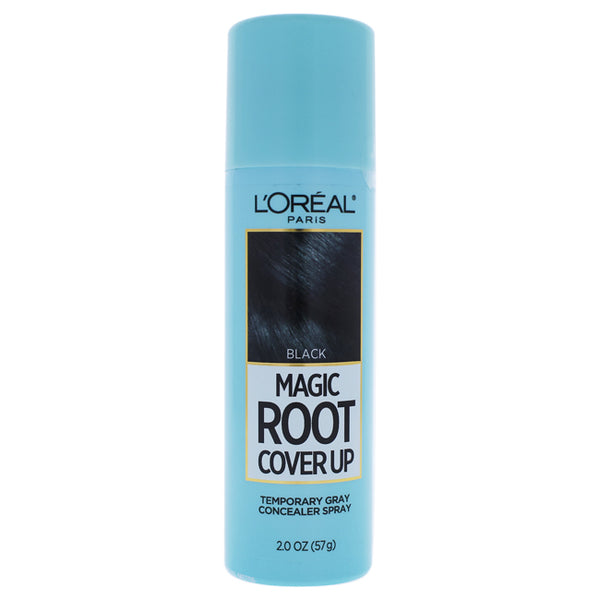 L'Oreal Magic Root Cover Up Temporary Gray Concealer Spray - Black by LOreal Professional for Women - 2 oz Hair Color