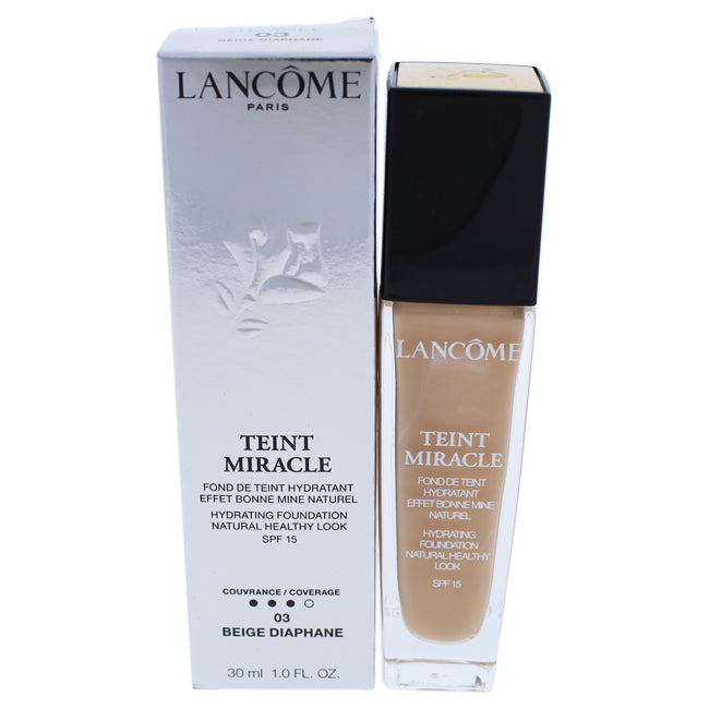 Lancome Teint Miracle Hydrating Foundation SPF 15 - # 03 Beige Diaphane by Lancome for Women - 1 oz Foundation