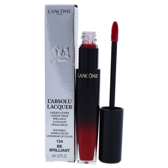 Lancome LAbsolu Lacquer Lipstick - 134 Be Brilliant by Lancome for Women - 0.27 oz Lipstick