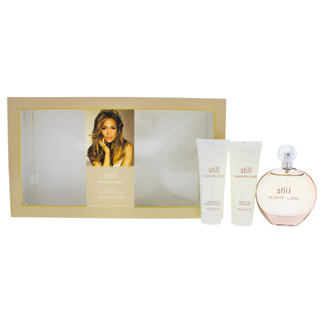 Jennifer Lopez Still by Jennifer Lopez for Women - 3 Pc Gift Set 3.4oz EDP Spray, 2.5oz Body Lotion, 2.5oz Shower Gel