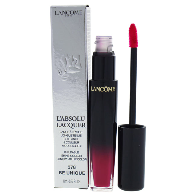 Lancome LAbsolu Lacquer Lipstick - 378 Be Unique by Lancome for Women - 0.27 oz Lipstick