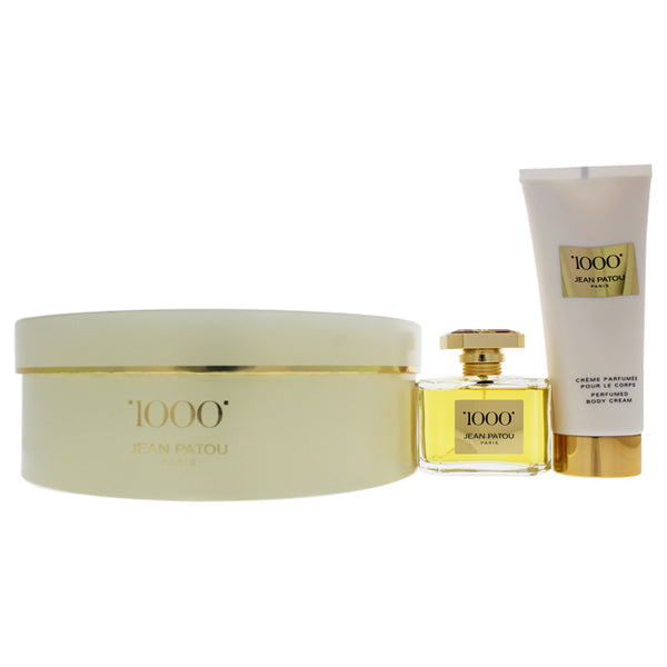 Jean Patou 1000 by Jean Patou for Women - 2 Pc Gift Set 2.5oz EDP Spray, 6.7oz Perfumed Body Cream