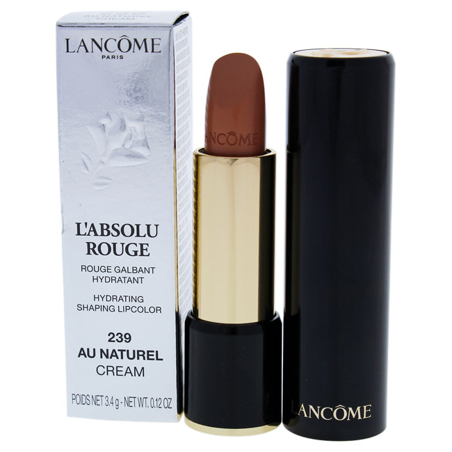 Lancome LAbsolu Rouge Hydrating Shaping Lipcolor - # 239 Au Naturel - Cream by Lancome for Women - 0.12 oz Lipstick