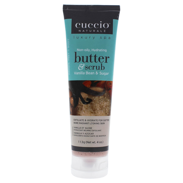 Cuccio Butter and Scrub - Vanilla Bean and Sugar by Cuccio for Unisex - 4 oz Scrub