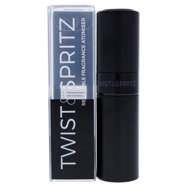 Twist and Spritz Twist and Spritz Atomiser - Black by Twist and Spritz for Women - 8 ml Refillable Spray (Empty)