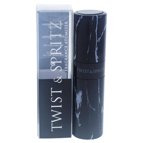 Twist and Spritz Twist and Spritz Atomiser - Black Marble by Twist and Spritz for Women - 8 ml Refillable Spray (Empty)