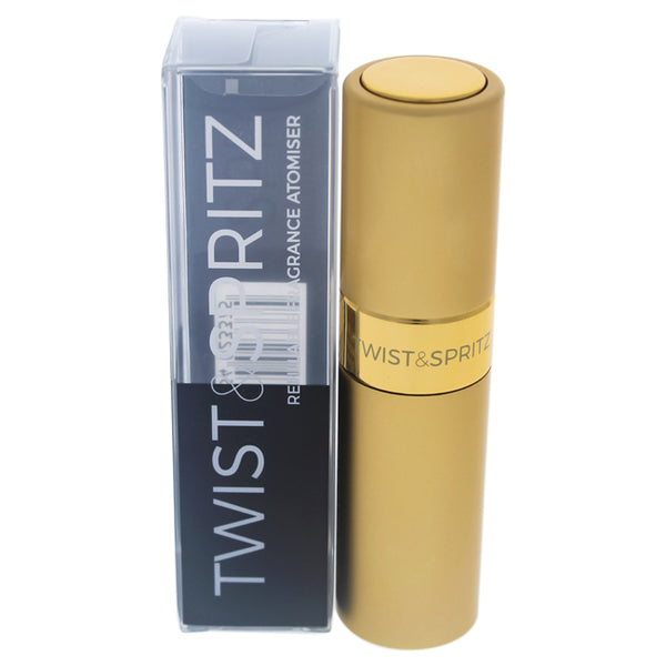Twist and Spritz Twist and Spritz Atomiser - Gold by Twist and Spritz for Women - 8 ml Refillable Spray (Empty)