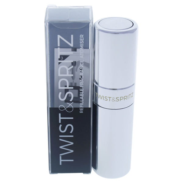 Twist and Spritz Twist and Spritz Atomiser - Polished Silver by Twist and Spritz for Women - 8 ml Refillable Spray (Empty)