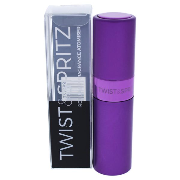 Twist and Spritz Twist and Spritz Atomiser - Purple by Twist and Spritz for Women - 8 ml Refillable Spray (Empty)