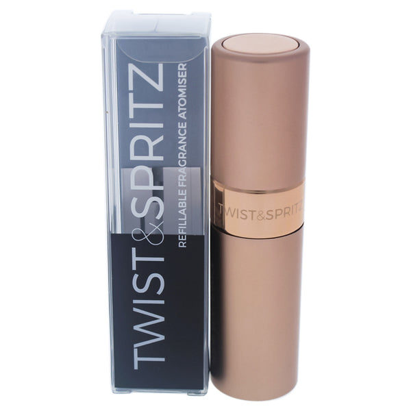Twist and Spritz Twist and Spritz Atomiser - Rose Gold by Twist and Spritz for Women - 8 ml Refillable Spray (Empty)