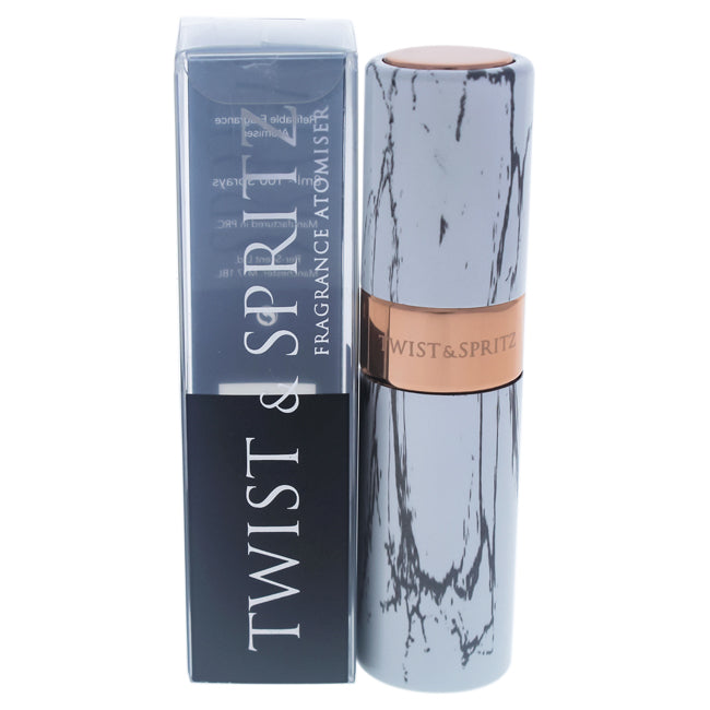 Twist and Spritz Twist and Spritz Atomiser - White Marble by Twist and Spritz for Women - 8 ml Refillable Spray (Empty)