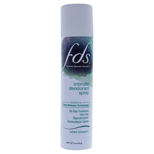 FDS Intimate Deodorant Spray - White Blossom by FDS for Women - 2 oz Deodorant Spray