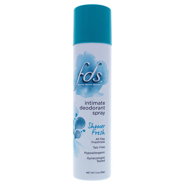 FDS Intimate Deodorant Spray - Shower Fresh by FDS for Women - 2 oz Deodorant Spray