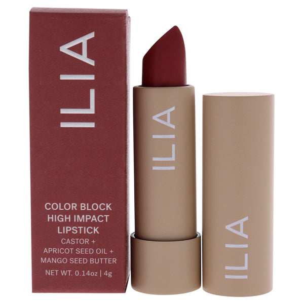 ILIA Beauty Color Block High Impact Lipstick - Rosette by ILIA Beauty for Women - 0.14 oz Lipstick