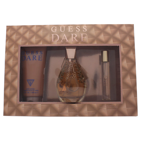 Guess Guess Dare by Guess for Women - 3 Pc Gift Set 3.4oz EDT Spray, 0.5oz EDT Spray, 6.7oz Body Lotion